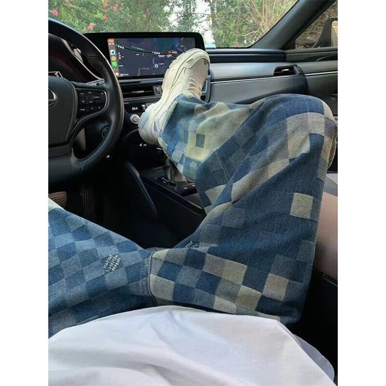 Q101/P53 休闲裤男女韩版潮流痞子帅气百搭ins牛仔裤图片