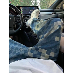 Q101/P53 休闲裤男女韩版潮流痞子帅气百搭ins牛仔裤图片