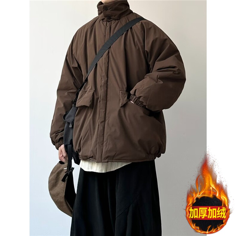 网图美拉德加厚小牛津防水棉服原宿慵懒保暖棉衣 A025-EY157-P75图片