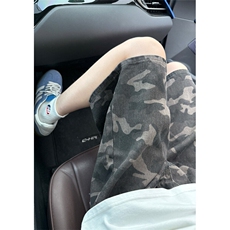 现货夏季迷彩工装宽松阔腿直筒五分休闲短裤男K5916-特P35控59，男装牛仔裤，星座205
