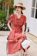 裙子，裤子，连衣裙，女装连衣裙，水恋百合