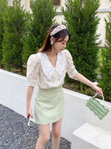 夏季钩花小衫图片