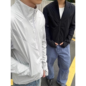 春夏款高品质冰感速干防晒服休闲户外运动外套透气弹力机能风夹克图片