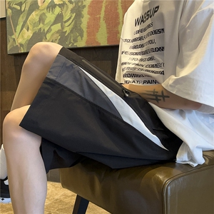 有视频 815A-XKZ333-p35特控49 拼接设计冲锋裤短裤运动裤子中裤图片