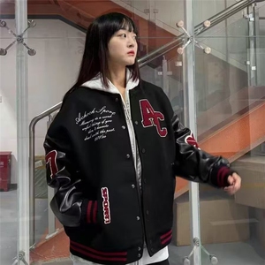 春秋新款复古潮嘻哈棒球服外套JKX1028图片