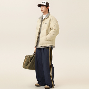 2025冬季新款男日系潮牌立领白鸭绒羽绒服加厚外套棉衣YR30-F255图片