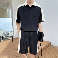 23年男士夏季运动套装，男装休闲套装，电商A210