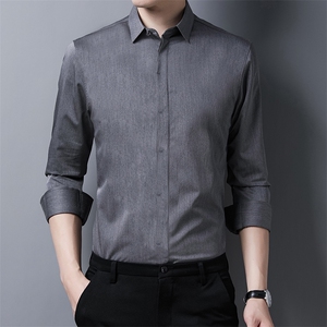 男式服装秋季新款衬衫男长袖翻领休闲四季可穿衬衣 XY716-P65图片