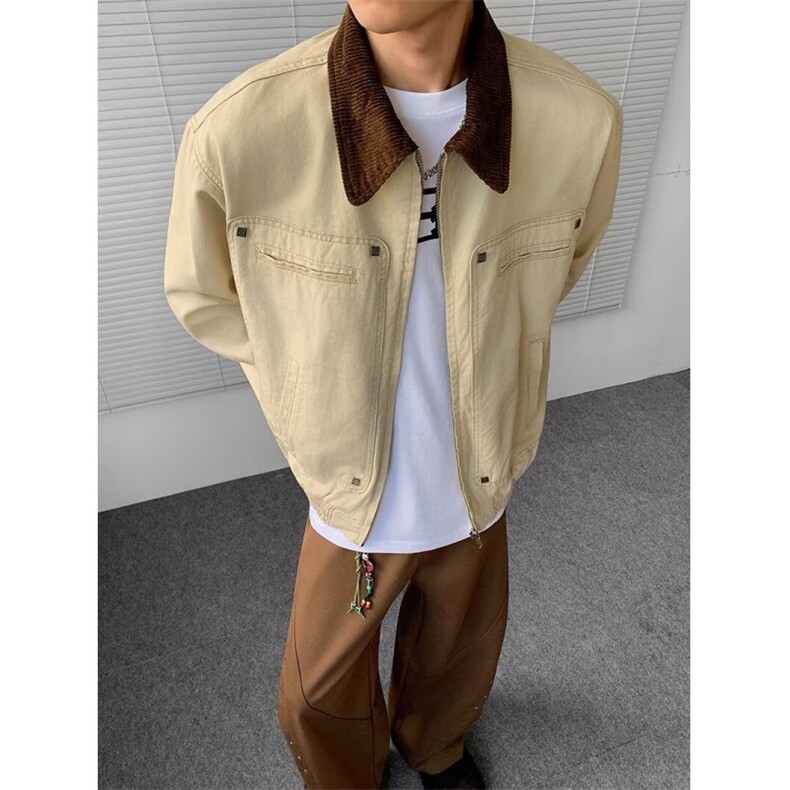 W10603-P100自家图现货日系潮流ins简约夹克外套高品质,男装夹克,星座1608