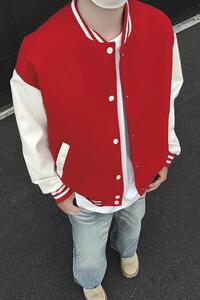 模特-美式棒球服男士秋新款百搭夹克外套 9112-P80图片