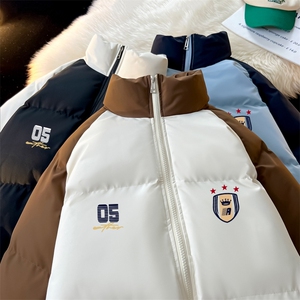 现货 抖音得物可供视频 三防加厚羽绒拼接棉衣外套面包棉服 86618图片