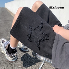 XZ616夏季新款水洗做旧牛仔直筒五分裤短裤TY821P45控58，男装牛仔裤，星座512A（原616）