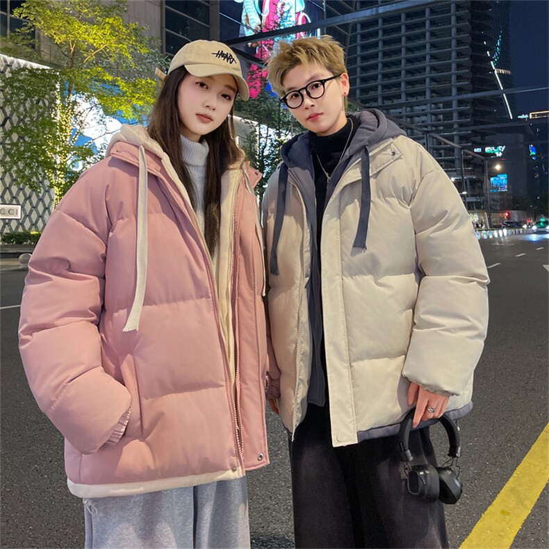 冬季情侣装加厚棉衣外套男假两件加厚外套男装上衣BM07-P75,男装棉衣,星座210-1