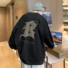抖音得物供货量大从优可提供视频美式长袖T恤CT705特P25，男装T恤，电商A486-1
