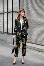 2021秋装套装时尚，女装职业装，恋语随风