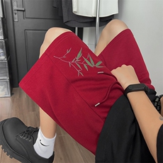 现货已做版权新中式休闲短裤宽松风五分裤男女DK51-P30控48，男装牛仔裤，星座205-5