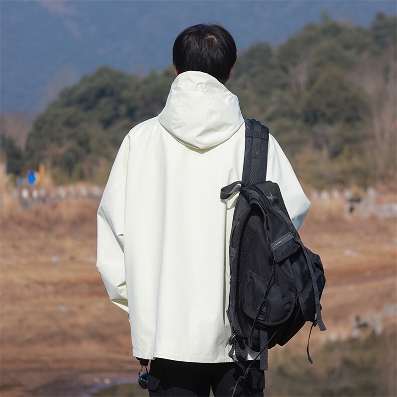 高品质连帽夹克男潮流宽松休闲外套A161-9292-P75,男装夹克,电商A161