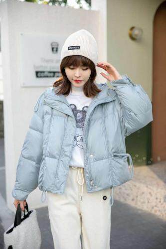 时尚休闲羽绒服，大毛领中长款，短款上市，白鸭90绒，女装羽绒服，艾瑞斯丽