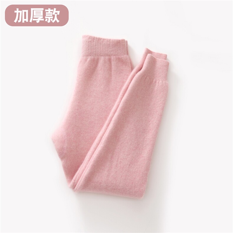 儿童山羊绒裤男童女童加厚保暖裤针织打底裤大童毛裤中厚靴裤,童装裤子,跳跳羊儿童羊绒衫