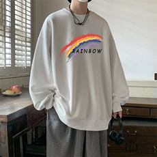 圆领卫衣男大码加厚加绒长袖t恤男S6064-P28加绒款-P33，男装卫衣，电商A040