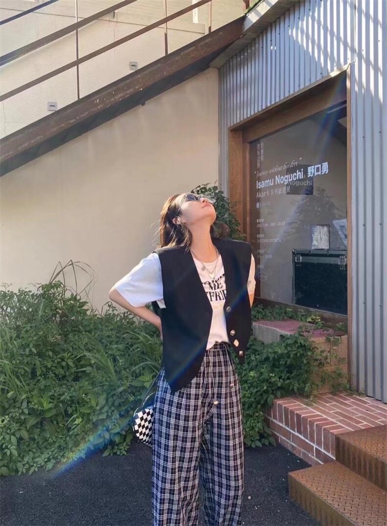 2023春季新款韩版气质高级时尚百搭马甲,女装马甲,L·H·X