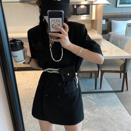 腰包短袖西装，女装西装，XTZ style