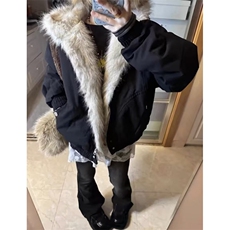 黑色毛领座山雕短款棉服男冬季加厚保暖棉衣连帽外套M950，男装棉衣，星座1116A（原606A-3）