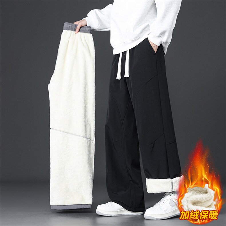 美式潮牌休闲裤男士冬季新款加厚保暖宽松直筒长裤JR29179-特P40,男装棉衣,星座610（原A335）