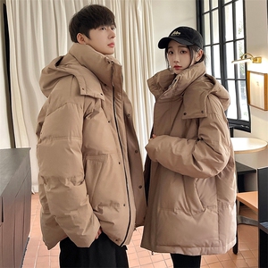 羽绒服男冬季新款港风连帽白鸭绒情侣外套YR922-P160 (控价208元图片