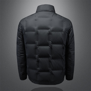 2023冬季90%白鸭绒亮面立领羽绒服图片