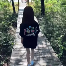 万针全刺绣工艺抖音得物高品质260克重磅纯棉双纱美式高街短袖T恤，男装T恤，电商A486