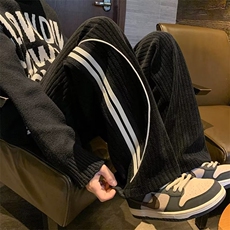 卫裤男潮牌新款宽松春秋季运动灯芯绒垂感裤子直筒休闲裤K1120，男装休闲裤，星座1116A-1（原606A）
