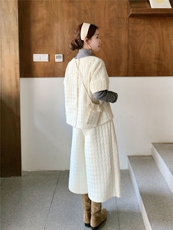 26年春季白色休闲风格纹三件套182-8690-P235K358，女装套装/套裙，帛香坊