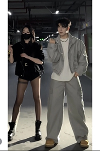 抖音美式工装牛仔夹克套装TZ276-上衣P128裤子P78（网图参考图片