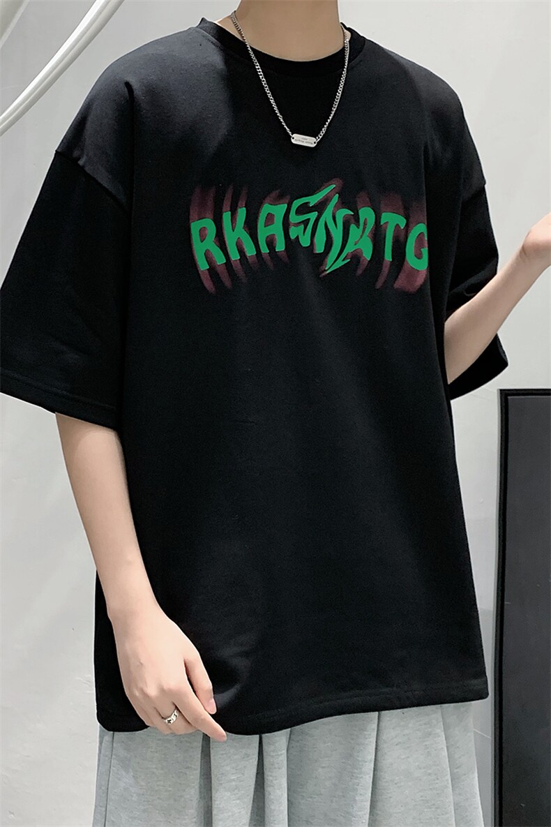2025夏季原创设计港风宽松休闲T恤B266-DX05-P30,男装T恤,星座B257-1
