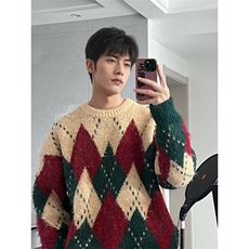 JY245-P50圆领毛衣针织衫男潮牌帅气秋冬季打底衫，男装T恤，星座1501-3