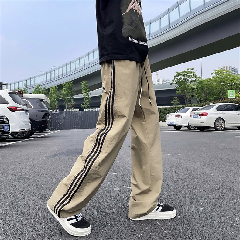 2024夏季潮牌百搭宽松阔腿工装裤轻薄条纹休闲裤男现货K7988-P38,男装休闲裤,星座512-3