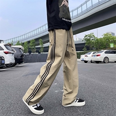 2024夏季潮牌百搭宽松阔腿工装裤轻薄条纹休闲裤男现货K7988-P38，男装休闲裤，星座512-3