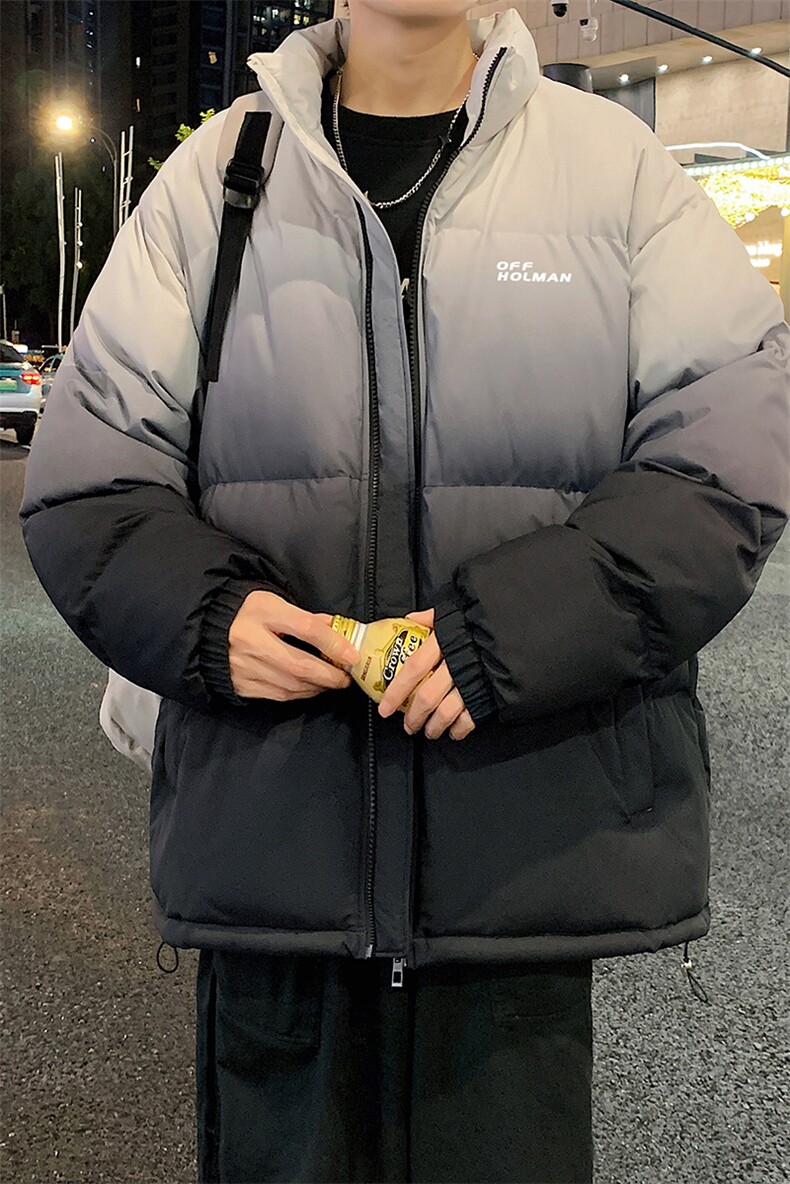 量大优可提供视频冬棉衣立领渐变HD019-1-MF5305-P75,男装棉衣,电商019-1