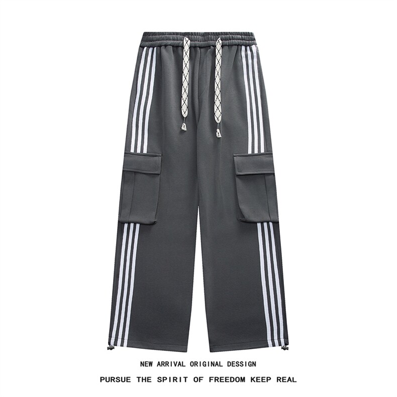 K121/P55春装新现货高品质华棉工装立体袋休闲裤男卫裤大码运动裤,男装休闲裤,电商基地A050