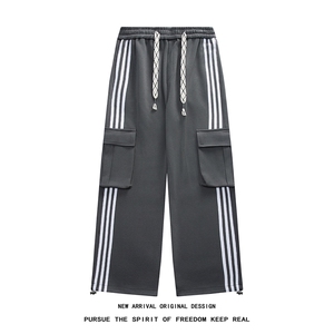 K121/P55春装新现货高品质华棉工装立体袋休闲裤男卫裤大码运动裤图片