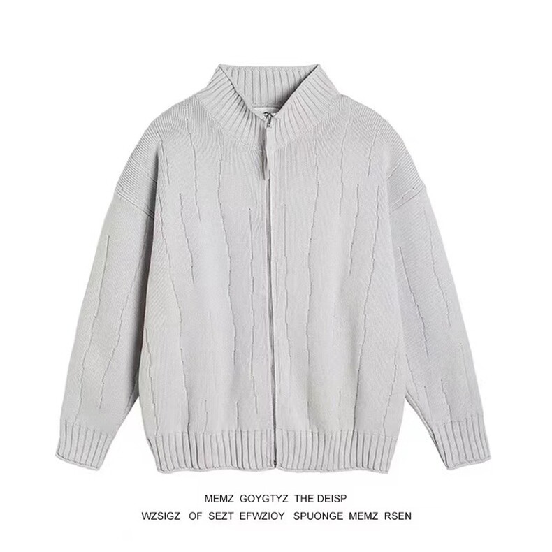 针织开衫外套男士春秋冬新款慵懒风外穿宽松休闲毛衣潮MY5003P58，男装针织衫/毛衣，星座1013-5