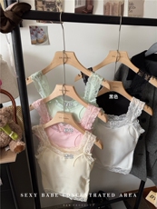 韩版蕾丝纯欲风内搭吊带背心女修身美背抹胸外穿裹胸，女装背心吊带，梦白服饰厂