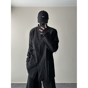 高质量立领新中式中山装垫肩西服外套XF002-P65图片