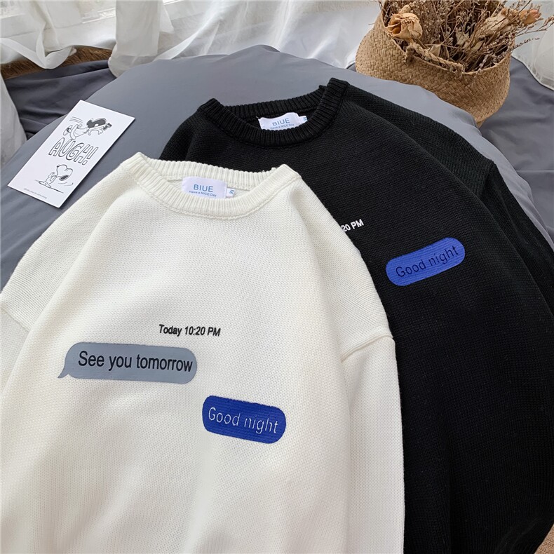 秋冬chic网红情侣毛衣上衣针织衫保暖时尚毛衣A009-P65,男装针织衫/毛衣,星座1501