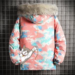 MC49013-P135 日系潮衣男大码派克服男工装服外套袄 网格图片