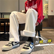 23冬超厚雪尼尔麦穗纹加绒加厚中性现货XZ603-K866-P60控78，男装休闲裤，星座603