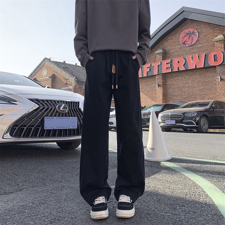 25年春纯棉洗水休闲裤宽松工装裤外景模图现货C323-1-C7810-TP55，男装休闲裤，电商C323-1