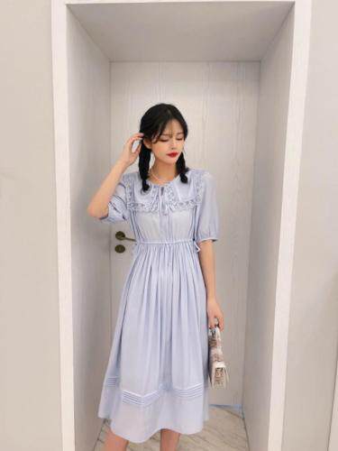 日韩气质连衣裙，女装连衣裙，花海QY