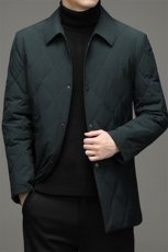 羽绒服2023新款男士上衣中年翻领时尚商务休闲冬季厚款外套男装，男装棉衣，电商B212（原钱塘6029）